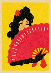 Artpress - Lady With Fan Card