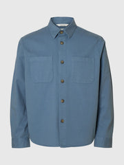 Selected Homme Twill Overshirt - Blue Mirage