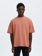 Selected Homme Organic Loose Oscar T-Shirt In Rose Dawn