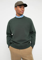 Selected Homme Organic Relaxed Aron Sweatshirt Deep Forest