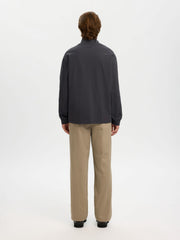 Selected Homme Relax Roll Neck Tee - Asphalt