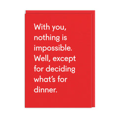 Ohh Deer- Deciding What’s For Dinner Greeting Card