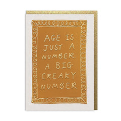 Ohh Deer- Big Creaky Number Greeting Card