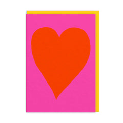 Ohh Deer- Neon Heart Greeting Card