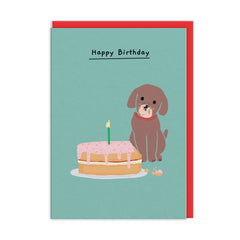 Ohh Deer- Pat The Pooch Cake Happy Birthday Card