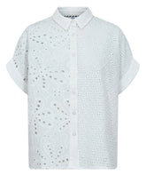 Numph - Palma Sleeveless Shirt in Bright White