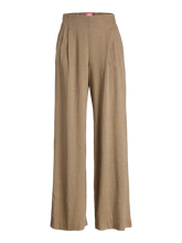 JJXX Mira Linen Blend Wide Leg Pants- Silver Mink