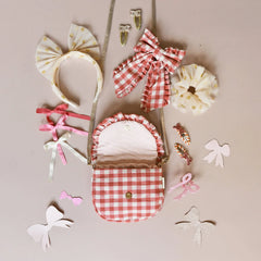 Rockahula Stripy Glitter Bow Clips