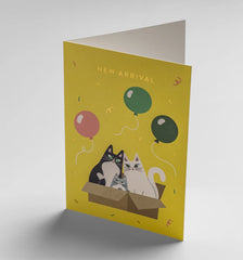 Lagom Design New Arrival Kitten Greeting Card