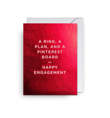 Lagom Design A Ring, a Plan, and a Pinterest Board Happy Engagement Mini Card