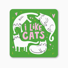 I Like Cats Coaster