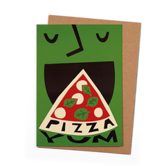 East End Prints - Yum Pizza Card