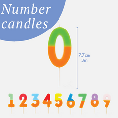 Talking Tables - Orange Number Candles