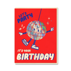 1973 Lets Party Disco Ball Birthday Card