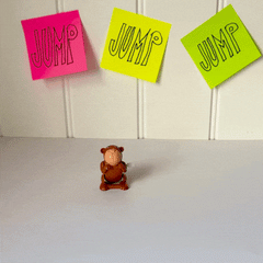 Rex Wind-up Jumping Animal Toy - Monkey
