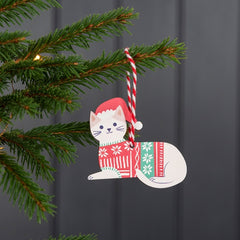 Rex London - Wooden Hanging Cat Tree Decoration