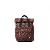 Roka Canfield Roll Top Small Backpack - Leopard Print