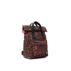 Roka Canfield Roll Top Small Backpack - Leopard Print