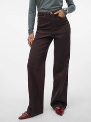 Vero Moda Tessa - Wide Denim Jeans Chocolate Torte