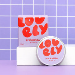 Lovely Skincare Peach Melba Lip Balm