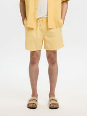 Selected Homme Seersucker Swimshorts - Spectra Yellow