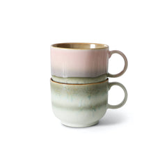 HKliving 70s Ceramics Tea Cups Set of 2- Nova