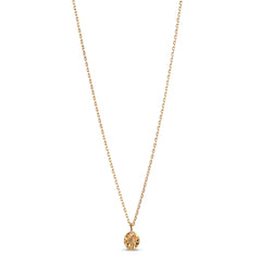 Enamel Copenhagen Necklace Mini Esma - Light Blue and Gold