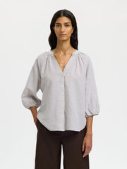 Selected Femme Linen Blend Shirt