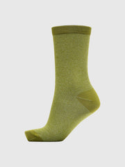 Selected Femme Kim Sparkly Socks - Fir Green