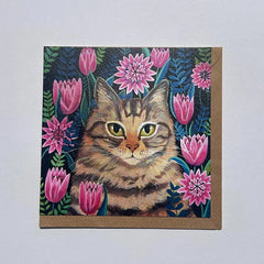 Canns Down Press - Tabby Cat Card