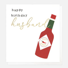 Caroline Gardner Hot Sauce Birthday Card For Husband
