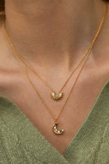 Estella Bartlett - Gold Plated Moon Pendant