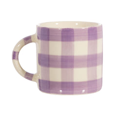 Sass & Belle Gingham Lilac Mug