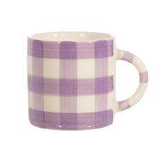 Sass & Belle Gingham Lilac Mug