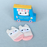 Rex London Pink Owl Baby Socks