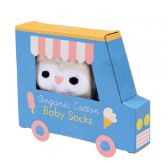 Rex London Pink Owl Baby Socks