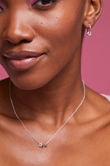 Estella Bartlett Wildflower Trio Silver Necklace