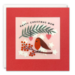 James Ellis Mum Robin Christmas Card