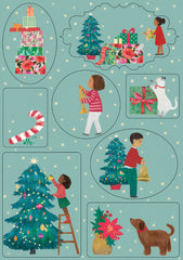 Roger La Borde A Christmas Party Sticker Labels Sheets