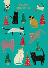 Roger La Borde Christmas Card - Chou Chou Chat