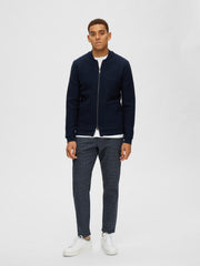 Selected Homme Healy Knit Bomber Jacket - Dark Sapphire