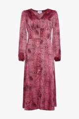 Noella Patty Long Dress - Fuchsia Leo