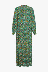 Noella Paulina Long Dress - Blurry Flower