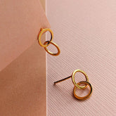 Vurchoo Gold Forever Rings Drop Earrings - Ecuador