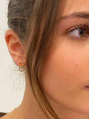 Vurchoo Gold Forever Rings Drop Earrings - Ecuador