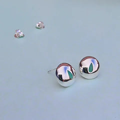 Vurchoo Green Chalcedony Tear Drop Studs - Guatemala