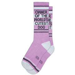 Gumball Poodle Crew Gym Socks - Owner Of The World’s Cutest Dog