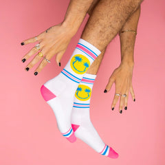 Gumball Poodle Crew Gym Socks - Happy Palms