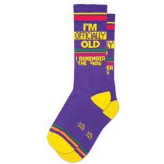 Gumball Poodle Crew Gym Socks - I’m Officially Old I Remember The 90’s