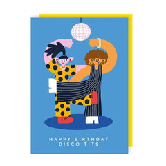 Lucy Maggie Designs Disco Tits Birthday Card